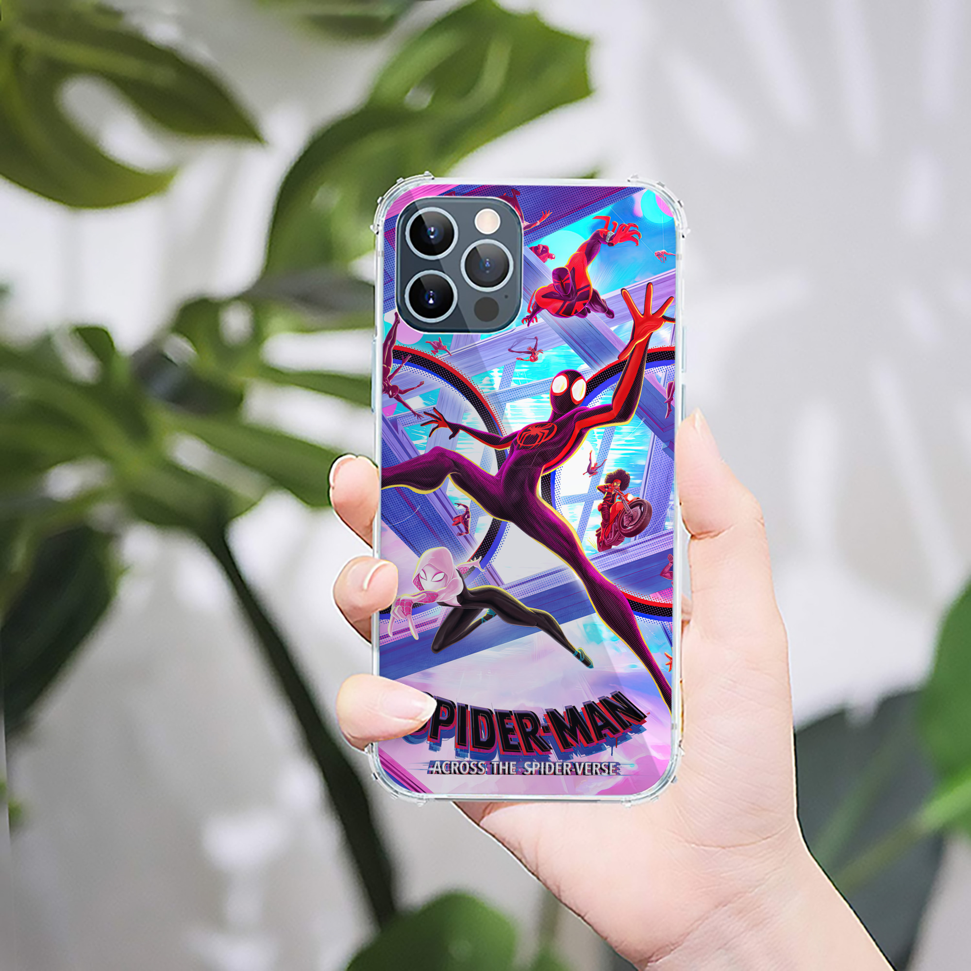 （画像用） Spider Man スパイダーマン 【iPhone 12シリーズ対応】透明スマホケース（クリアソフトケース）